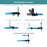 Vehicle Frame Two-dimensional Measuring Ruler, Sheet Metal Repair and Inspection Ruler, Beam Calibrator, Special Accessories