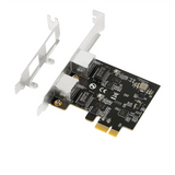 NEW ARRIVAL 2.5G Gigabit Network Card Adapter with 2 Ports 2500Mbps PCIe 2.5Gb Ethernet Card RJ45 LAN Computer Controller Card