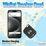 Wireless Charging Ultra Slim Tracking Card IPX68 Waterproof Works for Apple Find My Ultra Thin Tracker Keys Suitcase Bag Locator