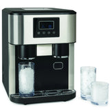 Commercial & Household Ice Maker - Automatic Bullet Ice Cube Machine (Low Energy Consumption, 25kg/24H Output, Compact Design）