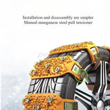 Car Anti-skid Chains Off-road SUV Pickup Trucks General Snow Mud Thick Iron Chains Tires Anti-skid Chains