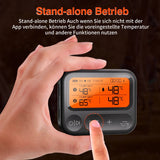 Bluetooth Meat Thermometer IPX5 Waterproof Dual Probes Digital LCD Display for Cooking Oven BBQ Grill Smoker Temperture Monitor