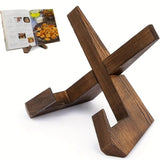 Wooden Wooden Recipe Holder Display Bookend Function Reading Wooden Bookend Hanging Recipe Organizer Dining Room Kitchen