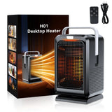 1000W Electric Heater Portable Desktop heater small household Heater cooling and heating PTC quick heating With Remote Control