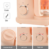 220V Electric Food Processor Multicooker Blender Grinder Mixer with Steaming Cooking Function for Solid Food Preparation