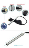 USB Portable 12mm Digital Microscope 500X 8LED 2MP PCB Inspection Camera Endoscope Loupe Webcam