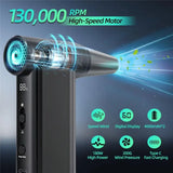 Mini Fan, 130000RPM Compressed Air Duster, Powerful Cordless Blower For Electronics And Home Appliance Cleaning