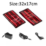 LED Red Light Arm Massage Slimming Pad - Portable Near Infrared Therapy for Pain Relief Fat Burning Blood Circulation and Body