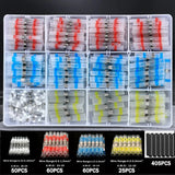 600Pcs Heat Shrink Butt Connectors Kit,Seal Part Waterproof Heat Shrink Connector Insulation Wire Terminal Welding Tool