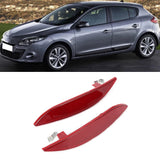 2Pcs Rear Bumper Reflector Red 265650004R Fit for RENAULT MEGANE MK3 2008-2013 Fluence Left Right Side ABS Replacement Reflector