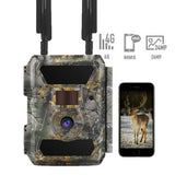 Willfine 4.0CG PRO 24MP 4G LTE Infrared Cellular Trail Camera Traps with MMS Email GPS No Glow 940nm LEDs for Wildlife Monitor