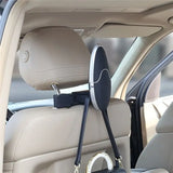 Detachable Multifunctional Car Coat Hanger Car Seat Coat Hanger Clothes Suits Holder Organizer Mounts Holder Durable Black