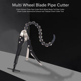 Chain Exhaust Tube Pipe Cutter Multi Wheel Blade Tail Pipe Cutter Chain Cutter Automotive Exhaust And Tailpipe Chain Cutter Tool