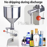 5-50ml Manual Liquid Filling Machine A03 Commercial Liquid Dispenser Nozzle Piston Spring Screw Paste Oil Honey Bottle Filler