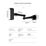 GW-Wall Mount Tablet Stand Adjustable Long Arm Stretchable Cell Phone Stand For 4-13 Inches