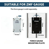 Force Gauge Stand Push Pull Gauge, Hand Wheel Operated, 250mm Stroke, 2 Pcs Testing Clamp, for Compression and Tension Testing