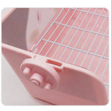 Rabbit Litter Box Toilet for Small Animal Corner Litter Pan Bunny Potty Trainer