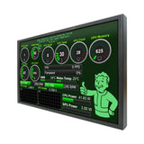 10.1in 800x1280 White/Black PC Case Monitor USB Port Built-in Theme Editor For DIY CPU GUP Temp Data