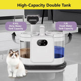 Handheld Spot Cleaner for Pets Car Seats Portable Carpet Cleaner Machine with 100℃ Steam & Deep Cleaning Suction,