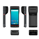 Touch Screen Barcode Scanner Google Play Warehouse Handheld Pos Android Terminal Mobile Pda With Printer