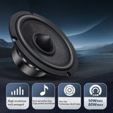 1pc Car Audio 6.5-inch 80W Car Mounted High-frequency Speaker with Lossless Coaxial Subwoofer and Full Range Speaker