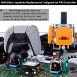 10PCS 3D Analog Sensor Hall Effect Joystick Game Proofable Controller Thumb Stick for Playstation 5 for PS5/PS4/Xbox/Switch Pro