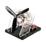 4-Coil High-Speed Silent Fan Model – Dual Driver Board Brushless Motor DIY Science Toy