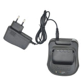 Original WOUXUN KG-UV9D Desktop Charger with US/EU AC Power Supply Adapter for KG-UV9D KG-UV9D Plus UV9DPlus Walkie Talkie