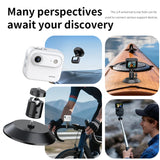 Mini Sports Camera 4K Ultra Clear Recording VLOG Recorder Flip Screen Anti Shake  Wide-angle Student Travel Camera Portable