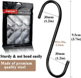 Steel S Shaped Hook Hanging Pans Pots Plants Bags Towels Kitchen Hooks Hanger Home Storage Heavy Duty Hooks  Holder Organization