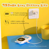 Cute Design MP3 Player for Kids with HD Speaker, 32GB Bluetooth 5.0 Kids Mp3 Player, with FM Radio, Voice Recorder