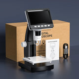 1000X 4.3" LCD Digital Microscope 1080P Coin Microscopio 8 LED Lights USB Magnifier Soldering Repair Video Microscope for Coin
