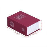 With Lock Keys Mini Safe Box Metal Lock Box Key Lock Security Money Jewelry Box Portable Safe Discreet Hidden Book Safe