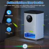 Intelligent Air Dehumidifier Silent Timerable 1.4L Water Tank Portable Wardrobe/Bathroom Small Space Moisture-Proof/Mildew-Proof