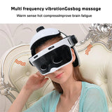 Electric Air Pressure Head Eye Massager Helmet Vibration Massage With Music Relaxation For Acupuncture Relieve Fatigue Wireless