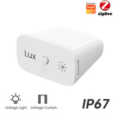 Smart Home Light Illuminance Sensor IP67 Waterproof Smart Lighting Accessory Light Brightness Detection Sensor for Zigbee