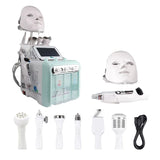 8 In 1 Oxygen Water Dermabrasion EMS Oxygen Jet Peel Diamond LED Facial Mask Microdermabrasion Skin Care Beauty Equipment