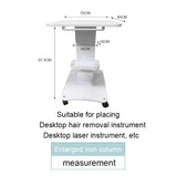 Beauty Hair Instrument Tray Cart Aluminum SPA Rolling Salon Trolley Roller Salon Trolley Beauty Tool