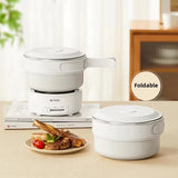 Foldable 2.0L Electric Cooking Pot Rice Cooker Split Type Hotpot Non-stick Travel Electric Skillet Fried Pan 220V
