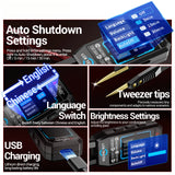 ANENG GN703 Smart Tweezers LCR Meter Professional SMD ESR Test Capacitance Resistance Inductance Digital LCR Bridge Calibration