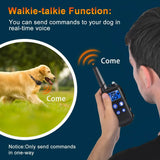 Hot Sale Dog Shock Collar Dog Training Collar with Walkie-Talkie, Long Distance Dog Collar with Remote Control, 5 Training Modes