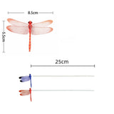 100pcs Dragonflies Stakes Garden Dragonflies Ornaments for Indoor Outdoor Yard Home Patio Decoration