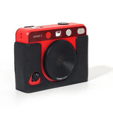 Genuine Leather Hybrid Instant Camera Case Anti Scratch Wear Resistant Protective Cover Shockproof Durable for Leica SOFORT 2
