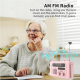 Multifunctional Bluetooth Speakers Solar Hand Crank AM/FM/NOAA Radio Speakers With LED Flashlight And Reading Lamp