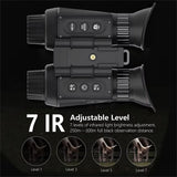 NV8310 Naked-eye 3D Head-mounted Tactical Telescope Camera 4K UHD Infrared Binoculars for Hunting Camping Day and Night Use