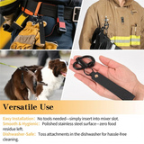 Firefighter & Marine Gear Quick Release Clip Shackle For SCBA Mask - Leather Handles, Stainless Steel Construction