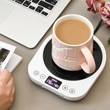 110V/220V Electric Coffee Mug Warmer with Timer Cup Heater for Hot Tea Insulated Heating Pad Coaster 36W