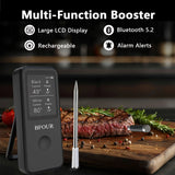 Wireless Meat Thermometer Bluetooth Magnetic IP67 Waterproof Dual Probes for Household Kitchen BBQ Cooking Grilling Thermometer