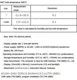 TM-188 Range 0~59C(Indoor) 32~138F(Outdoor without Sunlight) HEAT STRESS WBGT METER TM188 Temperature Measuring Instruments