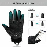 Tactile five-finger gloves with touchscreen, PU leather, non-slip, impact-resistant outdoor hunting and shooting protective gear